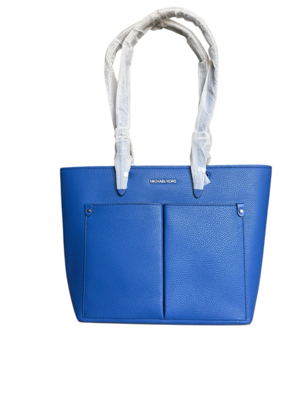 Michael Kors Cobalt Blue Pebbled VeganLeather Tote